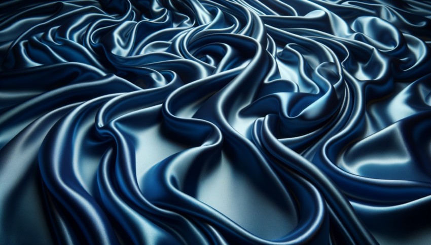 silk fabric background blue