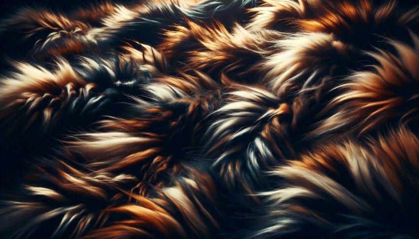 Texture of faux fur