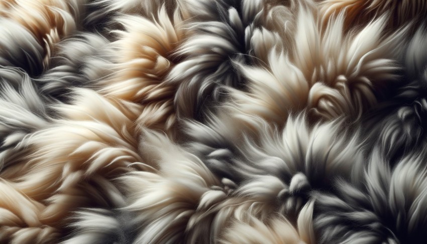 Texture of faux fur