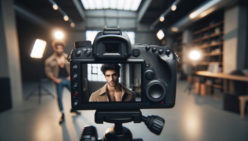 Photographer who takes pictures both in studio and outdoors.