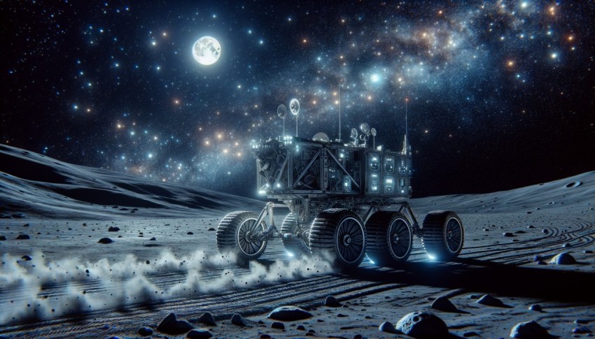 NASA developed a vehicle for driving on the moon's surface.