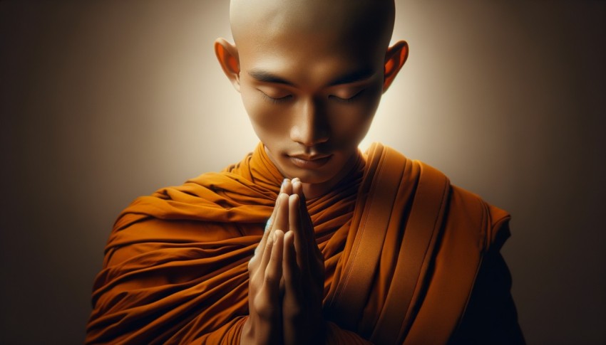 The daily routine of monks in Buddhism.