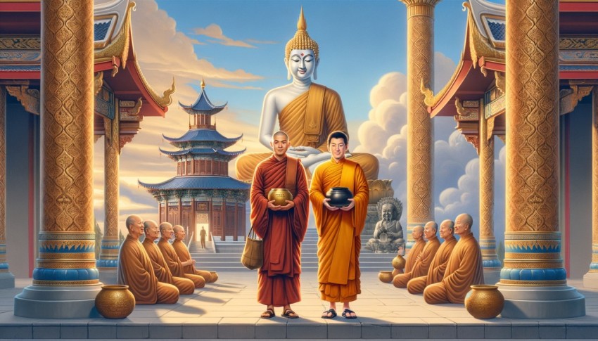 The connection between Thailand and China through Buddhism.