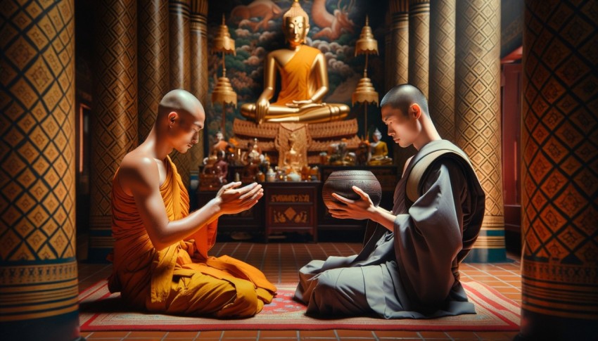 The connection between Thailand and China through Buddhism.