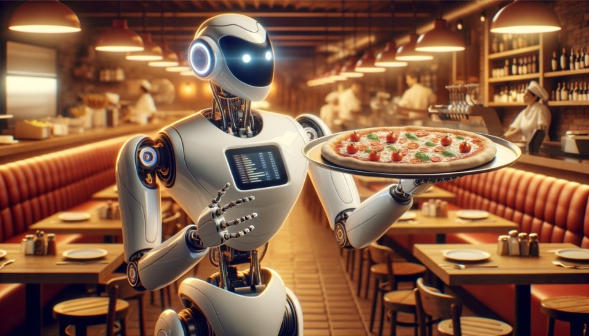 The use of AI technology to assist in food delivery and ordering through online applications.