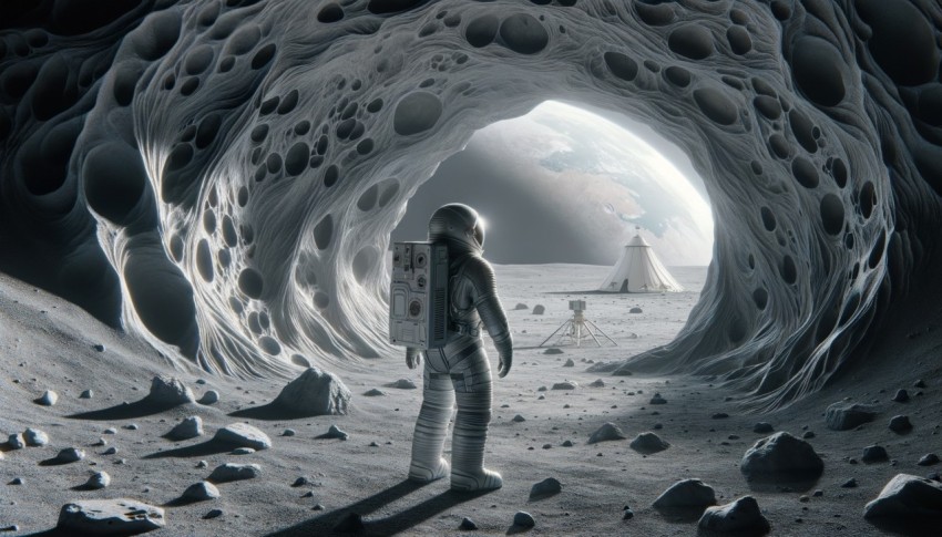 Scientists have discovered a cave on the Moon for the first time.