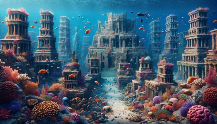 Undersea Atlantis and exploration of the underground world