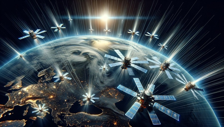 Scientists create satellites for space exploration.