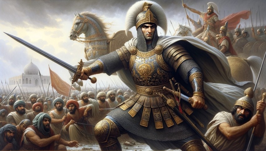 The Greek army marched to conquer the great empires from Greece to Egypt and India.