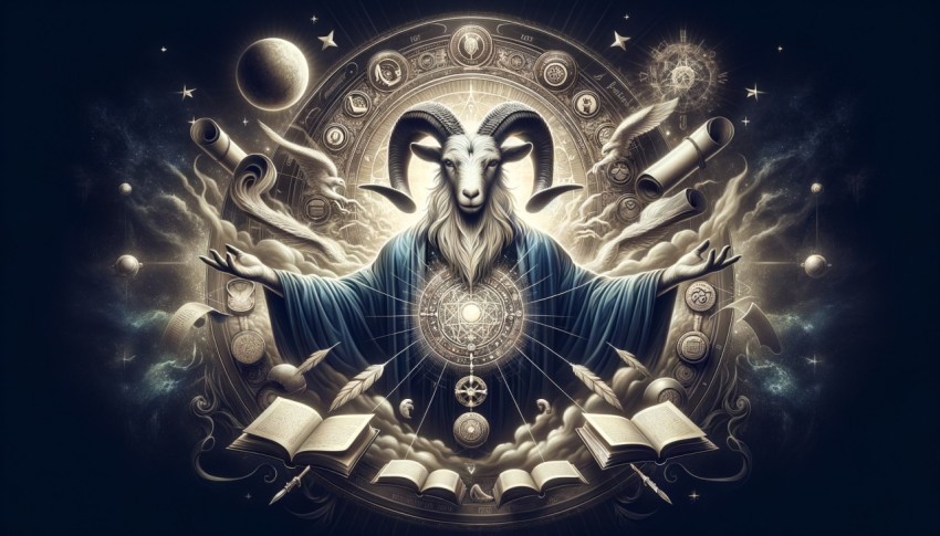 The goat god who created knowledge and education and is also the protector of the world.