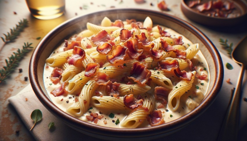 The pasta served in macaroni form is so delicious that you won't be able to stop eating it.