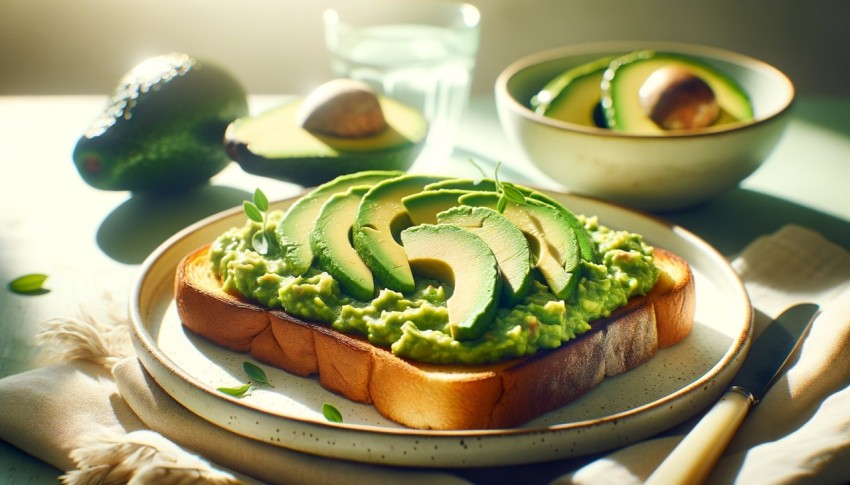 Mashed avocado, spread, toast, delicious, wholesome, breakfast.