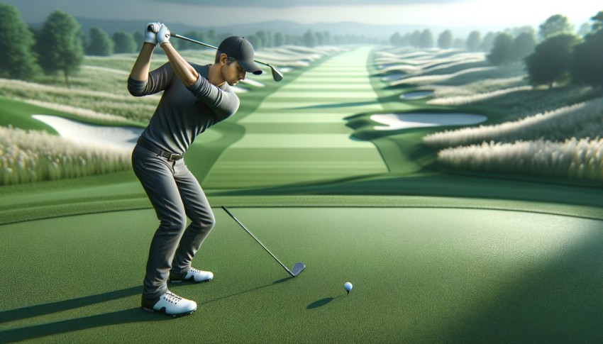 Golf is a game that emphasizes using skill to hit the golf ball into the hole in the fewest number of strokes.