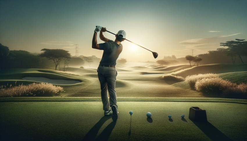 Golf is a game that emphasizes using skill to hit the golf ball into the hole in the fewest number of strokes.