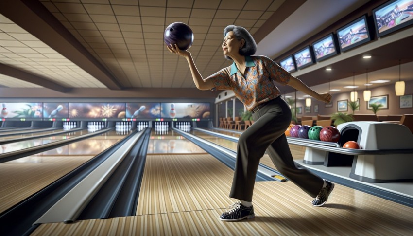 Bowling is a sport that requires skill in controlling the direction and speed of the bowling ball in order to score points.