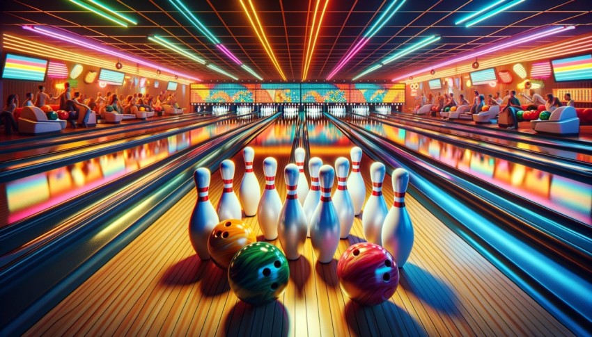 Bowling is a sport that requires skill in controlling the direction and speed of the bowling ball in order to score points.