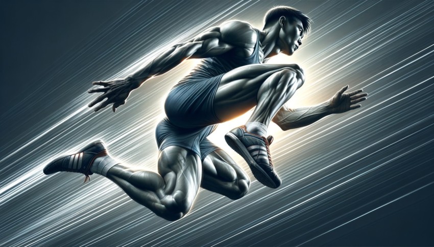 when we jump The leg and torso muscles work together to produce force to lift the body up.