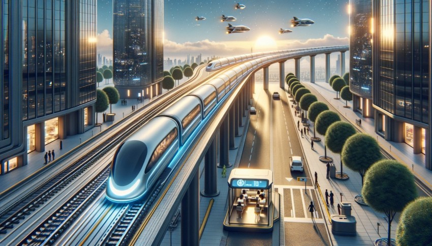 The transportation system of the future with autonomous vehicles.