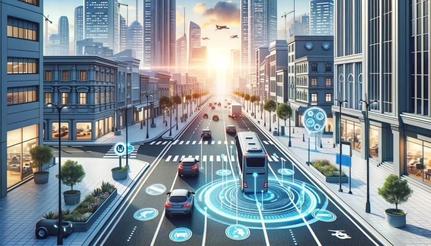 The transportation system of the future with autonomous vehicles.