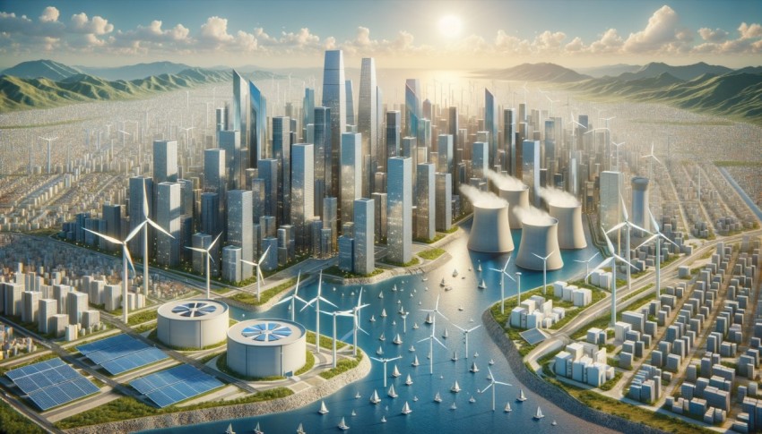 Energy-secure cities will use sustainable renewable energy sources and modern technology.