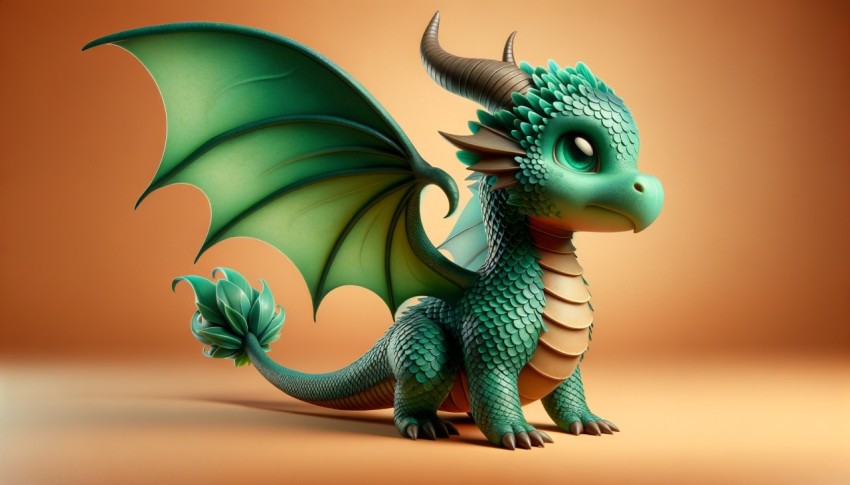 3D Model of a Dragon, Legendary Creature