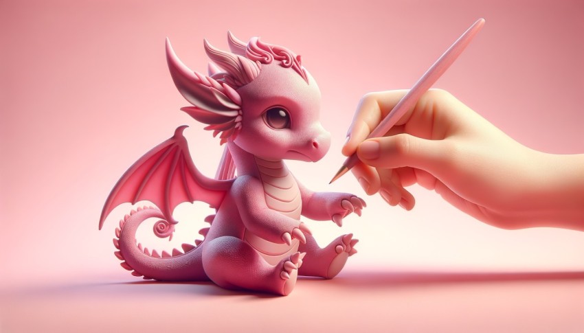 3D Model of a Dragon, Legendary Creature