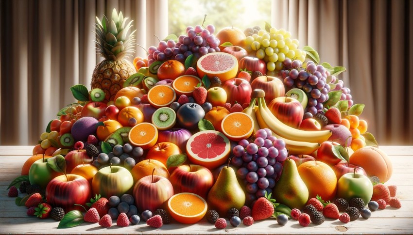 Fresh fruits of various colors not only refresh our eyes, but are also full of vitamins and nutrients that are beneficial to the body.